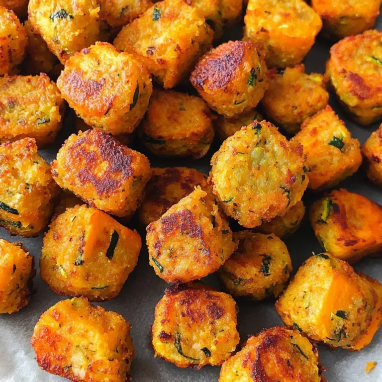 Baked Sweet Potato Zucchini Tots