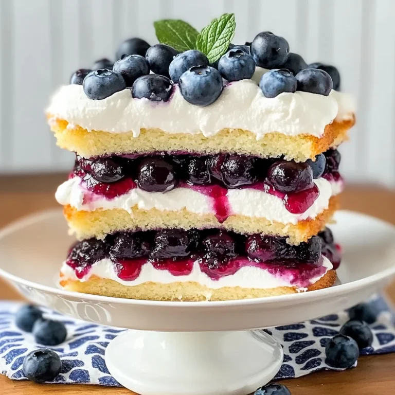 Blueberry Shortcake Cake