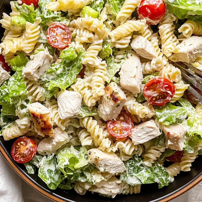 Chicken Caesar Pasta Salad