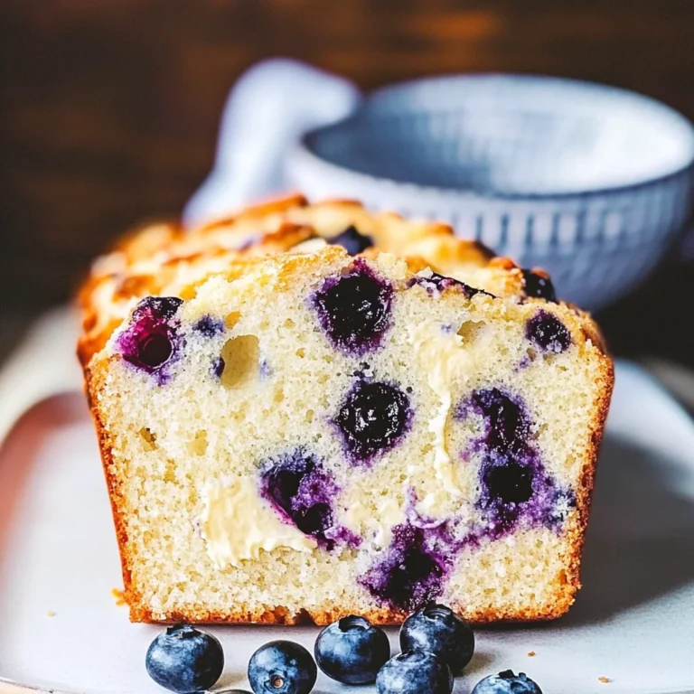 Cream Cheese Blueberry Bread