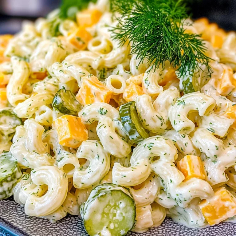Dill Pickle Pasta Salad