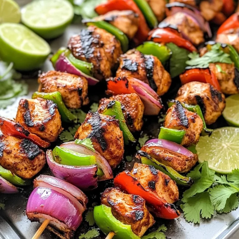 Fajita Chicken Kebabs