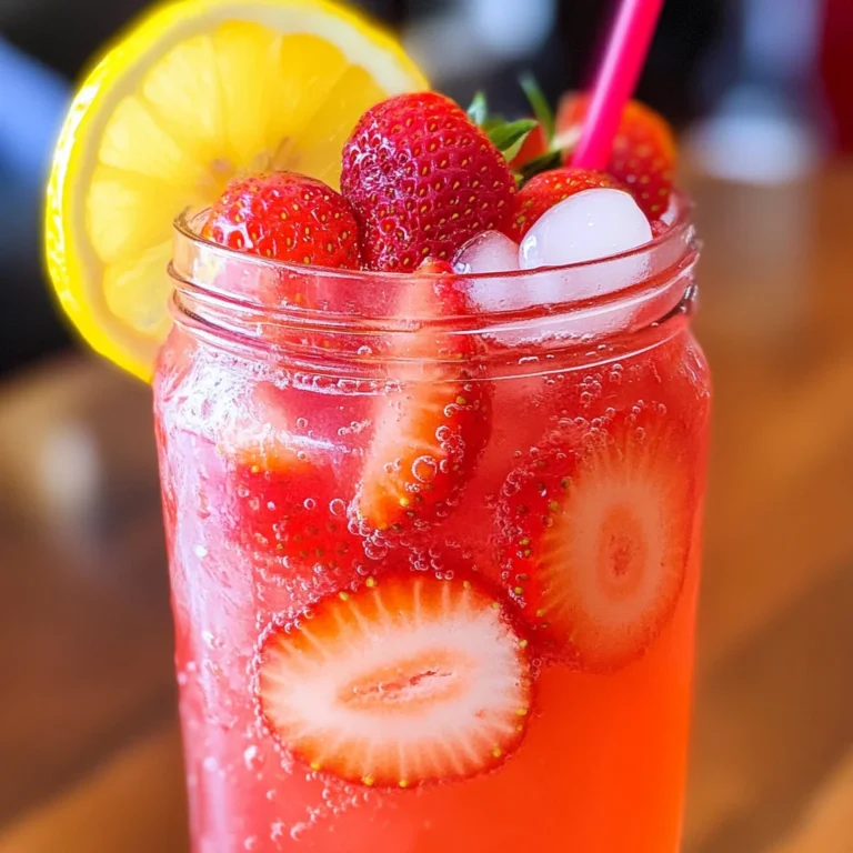 Fresh Strawberry Lemonade
