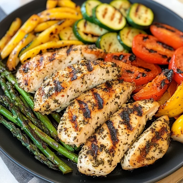 Grilled Garlic and Herb Chicken and Veggies
