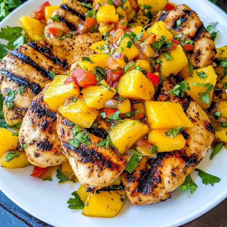 Grilled Mango Pineapple Chicken