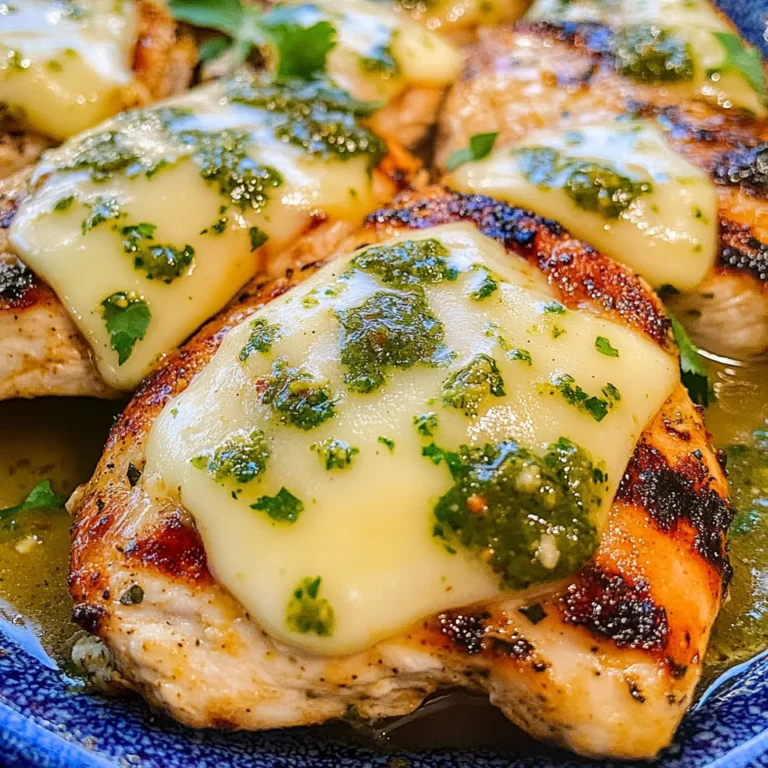 Grilled Salsa Verde Chicken with Pepper Jack