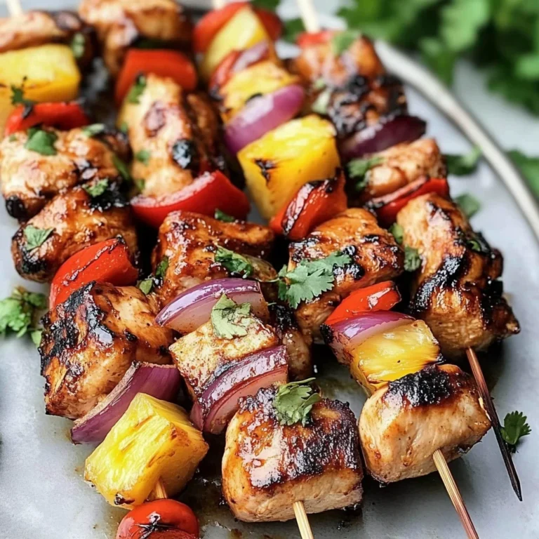 Hawaiian Chicken Skewers