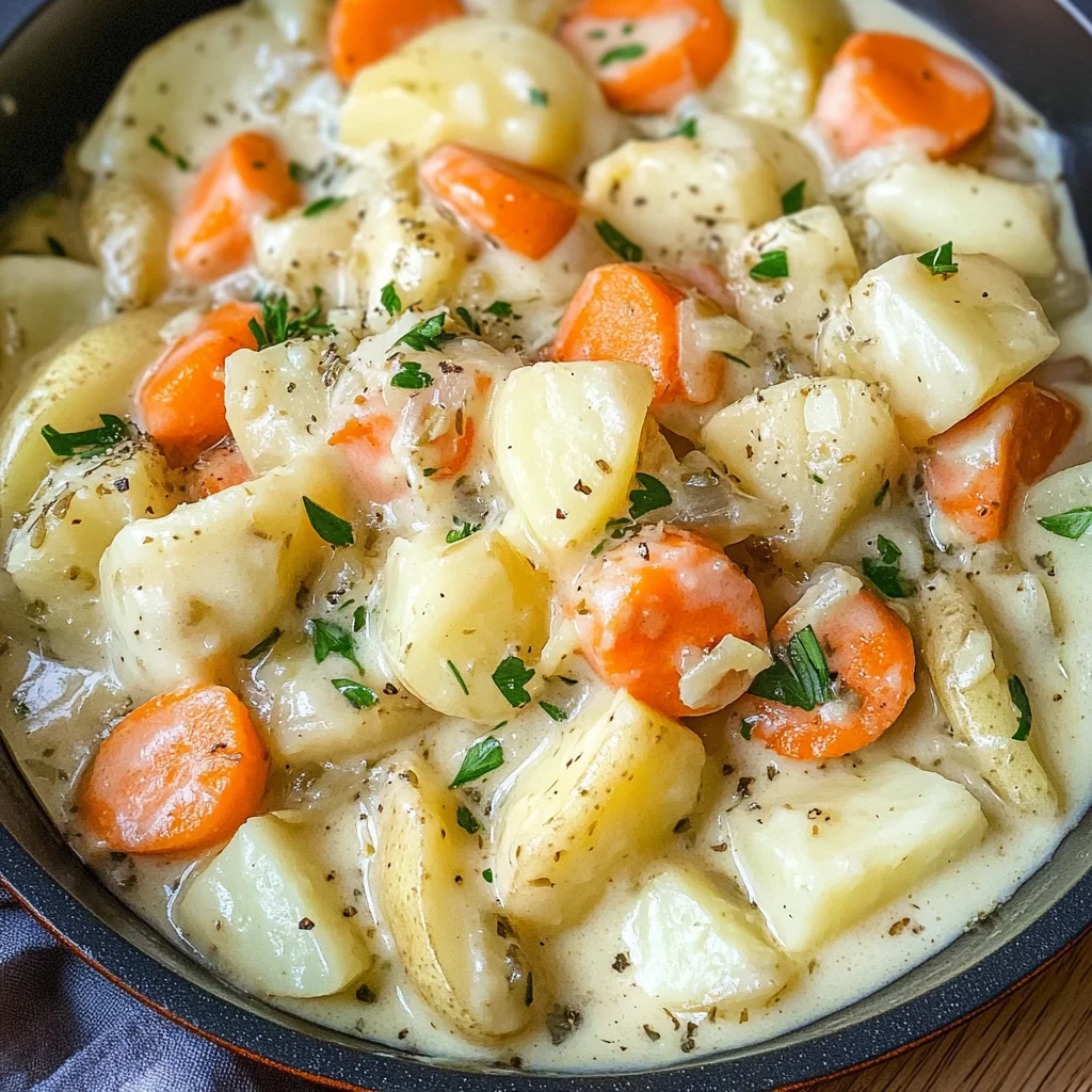 Kohlrabigemüse mit Kartoffeln und Möhren