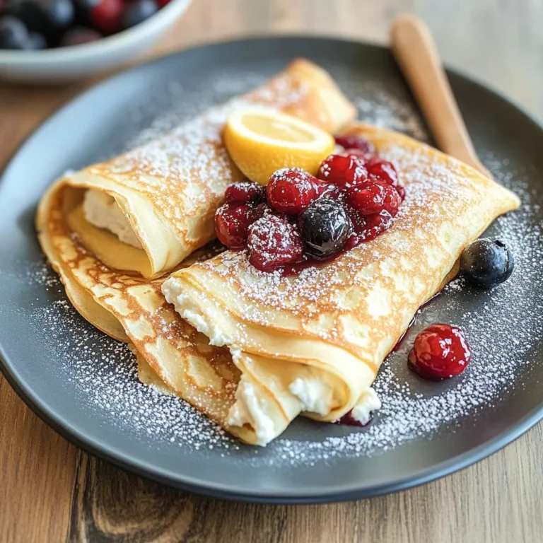 Lemon Ricotta Crepes