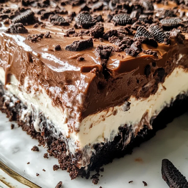 No Bake Chocolate Lasagna
