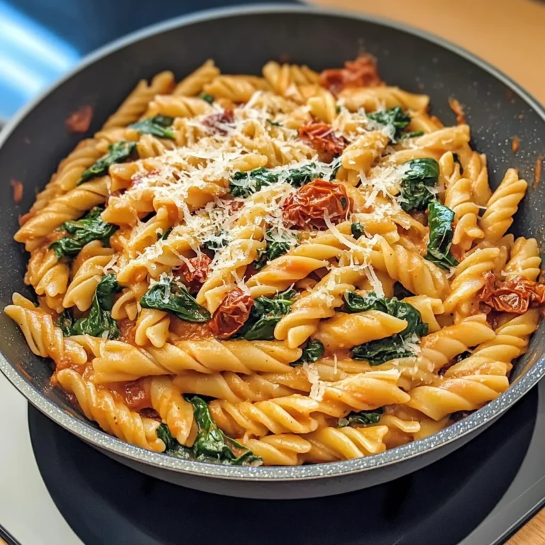 One-Pot Spinach Tomato Pasta
