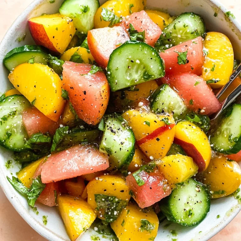 Peach Watermelon Salad Without Feta