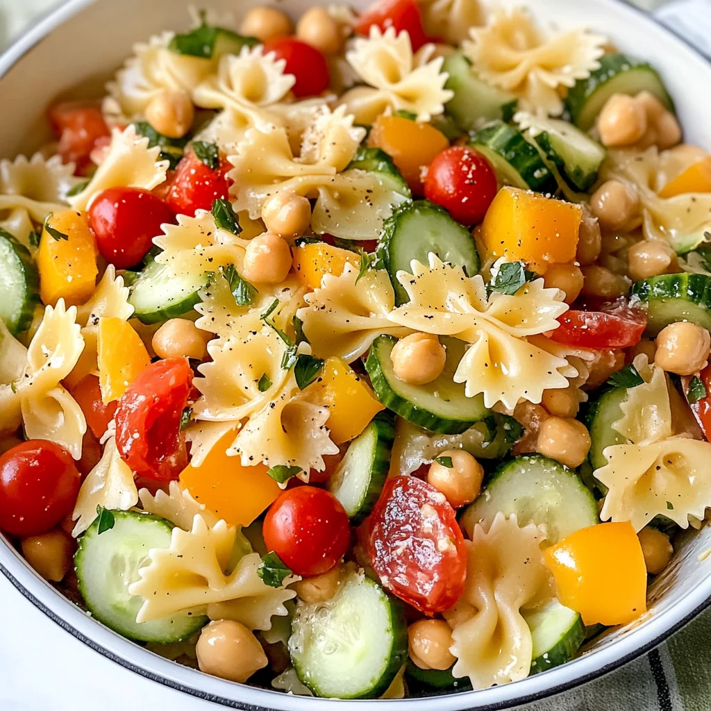 QUICK N' HEALTHY VEGGIE PASTA SALAD