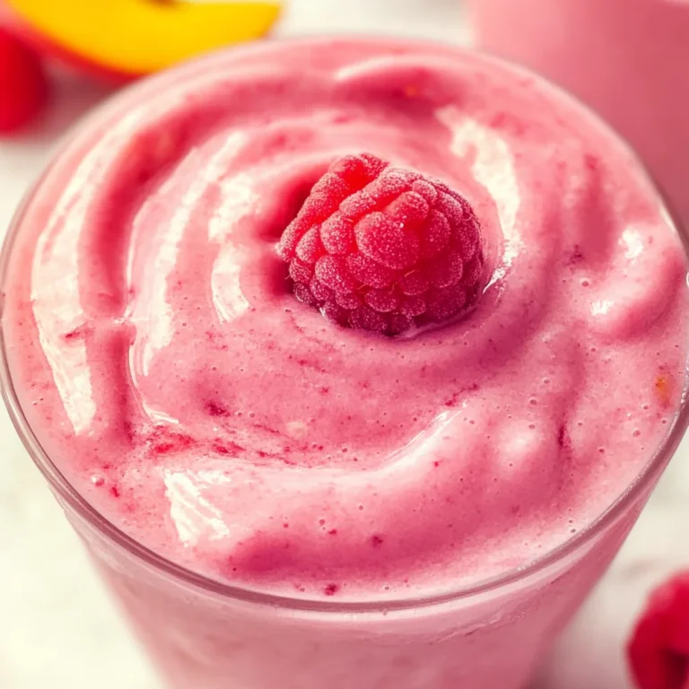 Raspberry Peach Smoothie