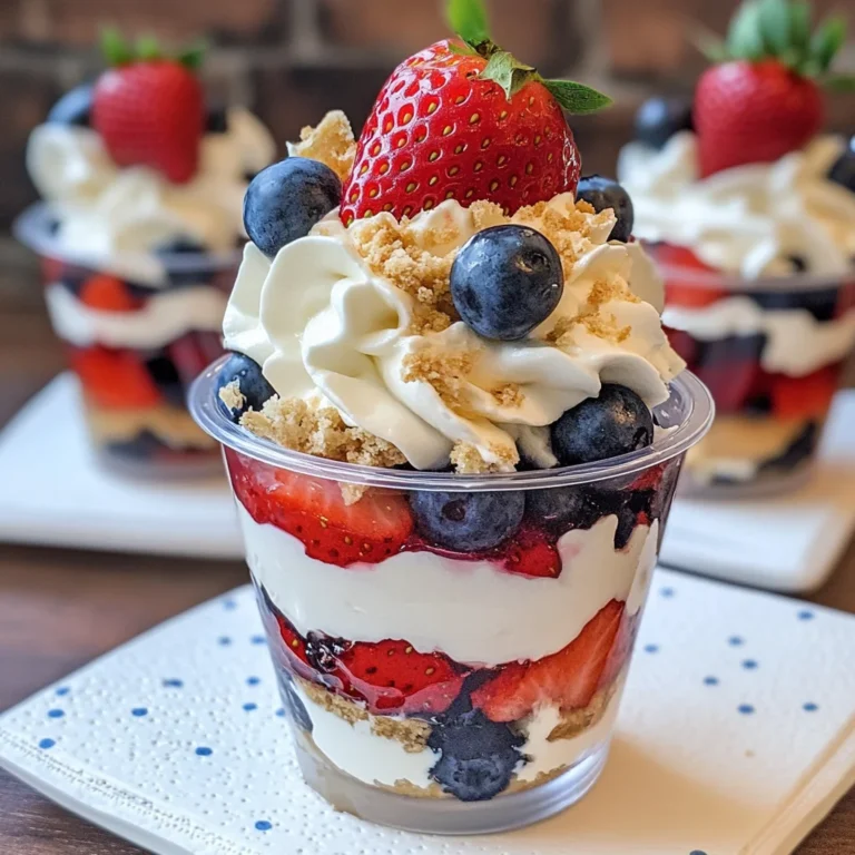 Red White and Blue Parfaits Recipe
