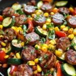 Sausage and Veggies Skillet - 30 Minute, One-Pan Meal