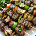 Steak Kabobs with Garlic Butter