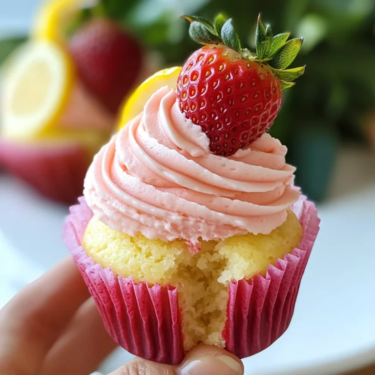 Strawberry Lemonade Cupcakes