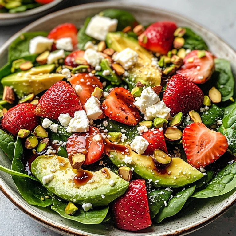 Strawberry Spinach Salad with Strawberry Balsamic