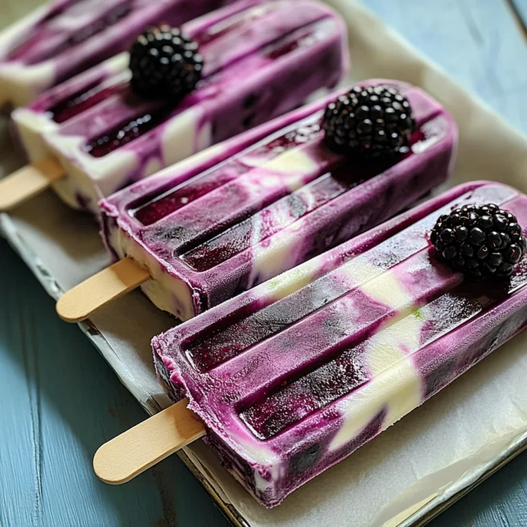 Blackberry Lime Cheesecake Popsicles