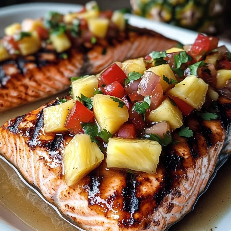 Brown Sugar Glazed Salmon With Pineapple Salsa Sweet, Spicy