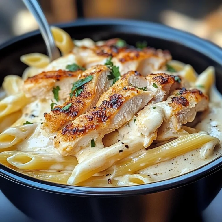 Creamy Chicken Alfredo Pasta Bowls