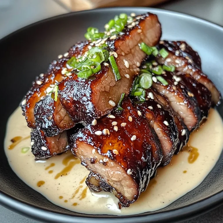 Crispy Char Siu Beef Belly With Creamy Sauce