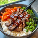 Hoisin Ginger Beef Rice Bowl