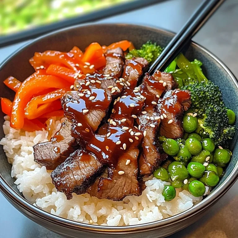 Hoisin Ginger Beef Rice Bowl