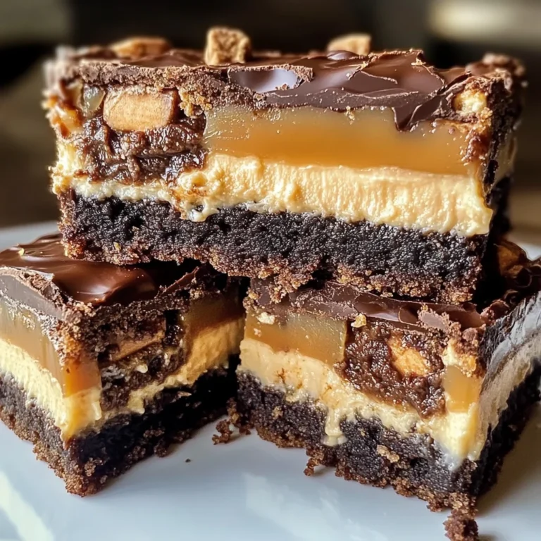 Milky Way Caramel Cheesecake Brownies