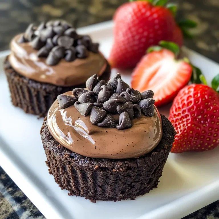 No Bake Mini Chocolate Cheesecakes