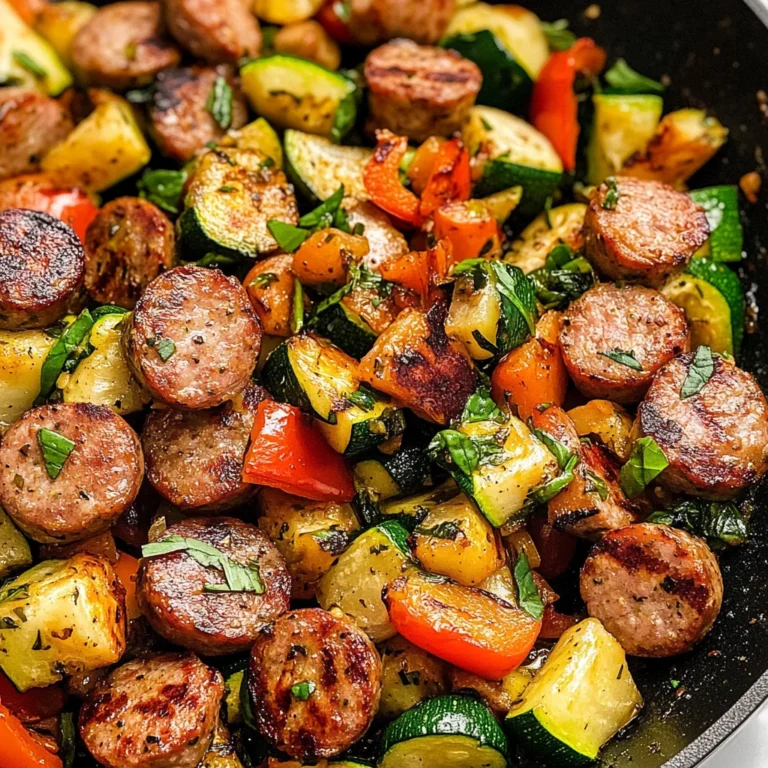 Skillet Sausage and Zucchini