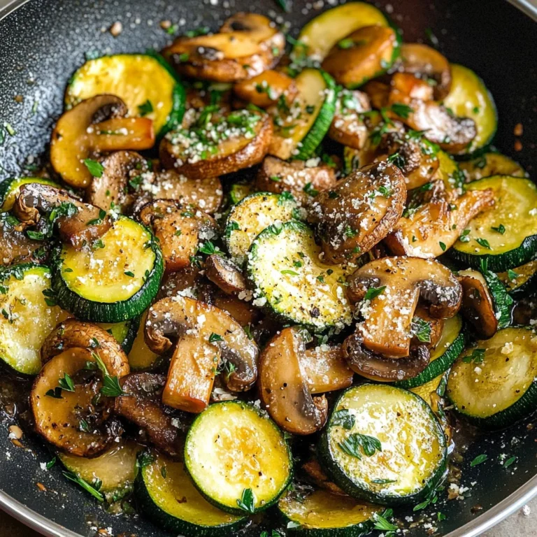 Skillet Zucchini and Mushrooms
