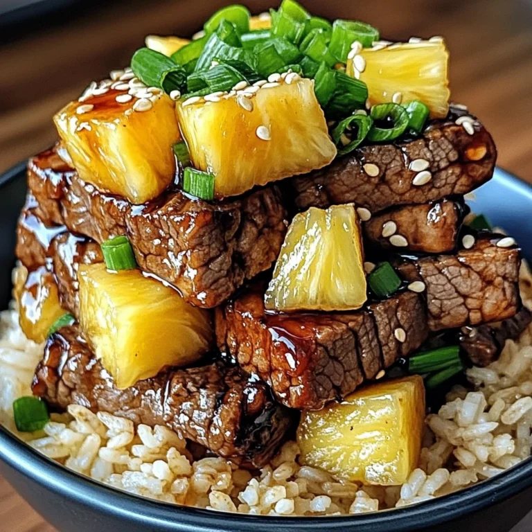 Teriyaki Beef & Pineapple Rice Bowl