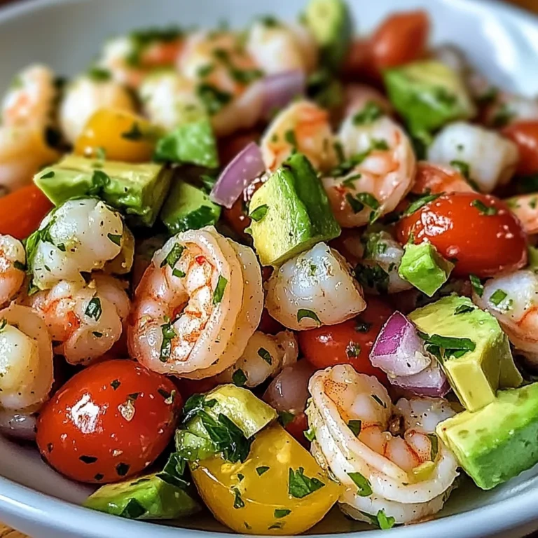 Zesty Lime Shrimp And Avocado Salad